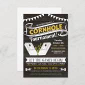 Invitation de Cornhole (Devant / Derrière)