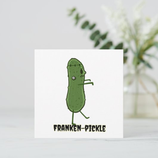 Invitation de cornichon de Frankenstein (Debout devant)
