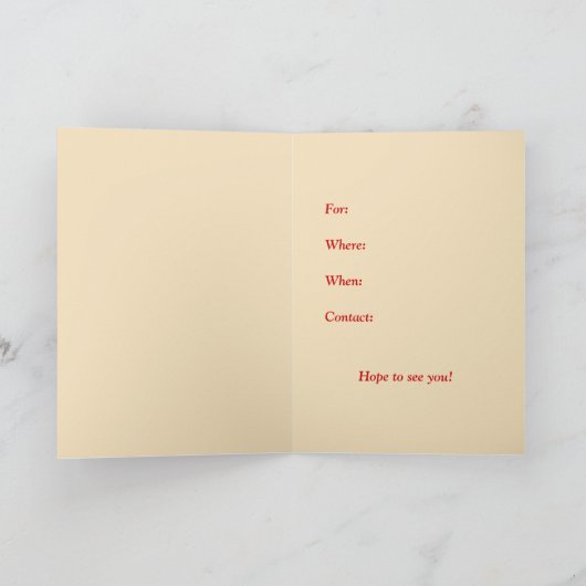 Invitation de Cornucopia Thanksgiving (Intérieur)