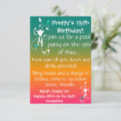 Invitation de couleurs d'été (Debout devant)