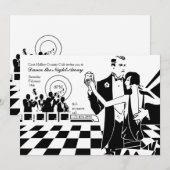 Invitation de couple dansant (Devant / Derrière)