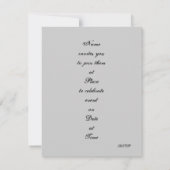 Invitation de couple de Majard (Dos)