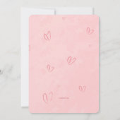 Invitation de couple d'oiseaux d'aquarelle (Dos)