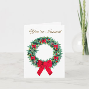 Invitation de couronne décorée