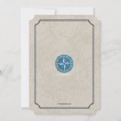 Invitation de couronne nautique (Dos)