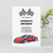 Invitation de course automobile (Debout devant)