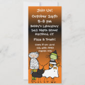 Invitation de coutume de Halloween Spooktacular (Dos)