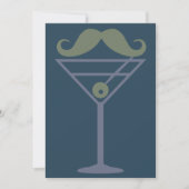 Invitation de coutume de moustache de Martini (Devant)