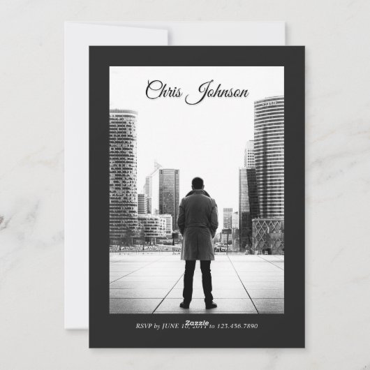 Invitation de couverture du magazine Anniversaire (Dos)