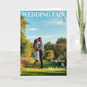 Invitation de couverture du magazine de mariage du (Devant)