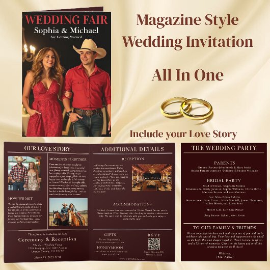 Invitation de couverture du magazine de pays maria