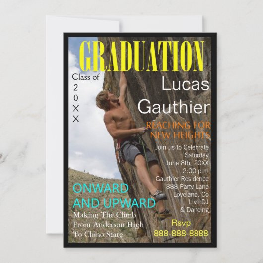 Invitation de couverture du magazine New Heights G (Devant)