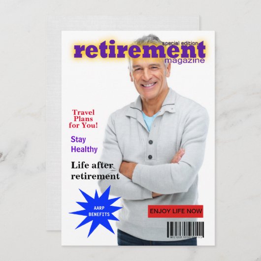 Invitation de couverture du magazine Retraite (Devant / Derrière)