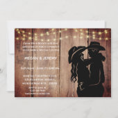 Invitation de cow-girl et cow-boy Cookout/BBQ (Devant)