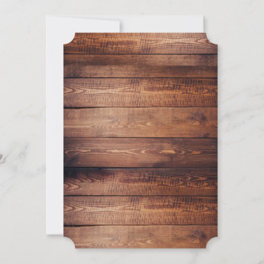 Invitation de Cowboy 4e anniversaire (Dos)