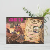 Invitation de Cowgirl Western recherchée (Debout devant)