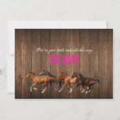 Invitation de Cowgirl Western recherchée (Dos)