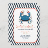 Invitation de crabe (Devant / Derrière)