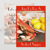 Invitation de crabe et de citrons (Devant / Derrière)