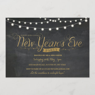 Invitation de craie d'or de partie d'Ève de