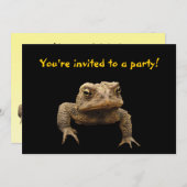Invitation de crapaud américain (Devant / Derrière)
