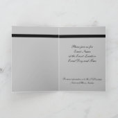 Invitation de cravate noire (argent) (Intérieur)