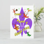 Invitation de Crawfish Fleur de Lys Party (Debout devant)