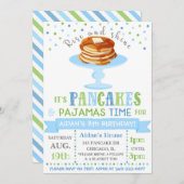 Invitation de crêpes et pyjamas | Pajama Party (Devant / Derrière)