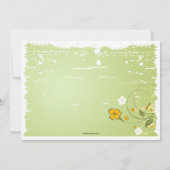 Invitation de croissant de renoncule (Dos)