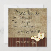 invitation de cueillette de pomme (Dos)