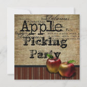 invitation de cueillette de pomme (Devant)