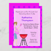 Invitation de cuisine de maman enceinte (Devant / Derrière)