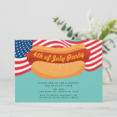 Invitation de cuisine pour 4 juillet Hotdog Patrio (Debout devant)