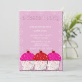 Invitation de Cupcake Dessert Party (Debout devant)