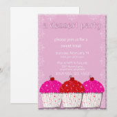 Invitation de Cupcake Dessert Party (Devant / Derrière)