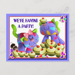 INVITATION DE CUPCAKES ~ Carte postale