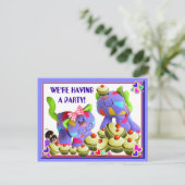 INVITATION DE CUPCAKES ~ Carte postale (Debout devant)
