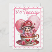 Invitation de Cuties Teacup (Dos)