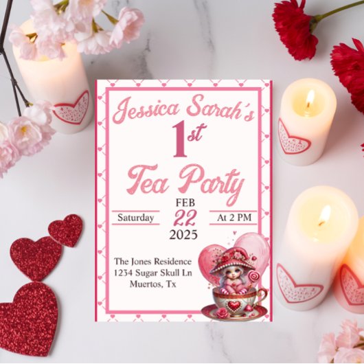 Invitation de Cuties Teacup