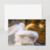 Invitation de cygne (Devant / Derrière)
