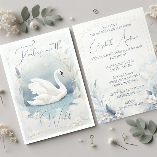 Invitation de cygne gracieuse