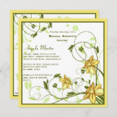 Invitation de Daffodills (Devant / Derrière)