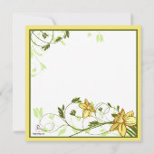 Invitation de Daffodills (Dos)