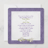 Invitation de Daisy et Mariage damassé (Devant)