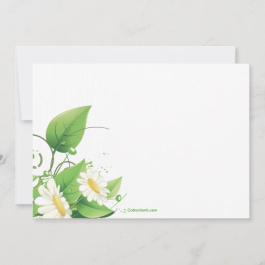 Invitation de Daisy Grunge (Dos)