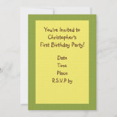 Invitation de Daisy Upsy (Dos)