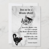 Invitation de Damask et Marble Halloween (Devant)