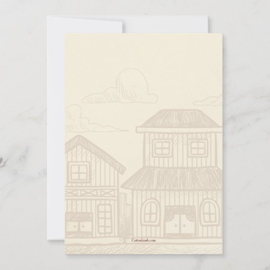 Invitation de danse carré (Dos)