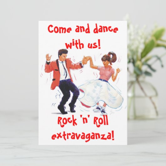 invitation de danse de rock (Debout devant)