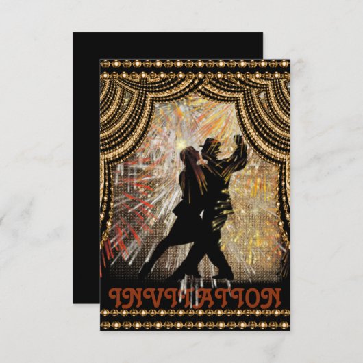 Invitation de danse latine flamenco (Devant / Derrière)